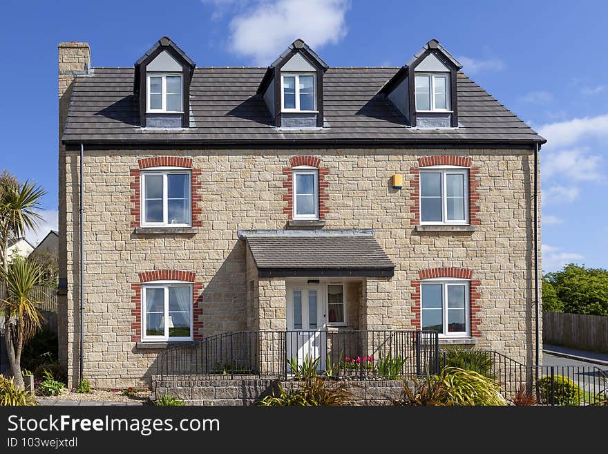 Typical English house in Cornwall