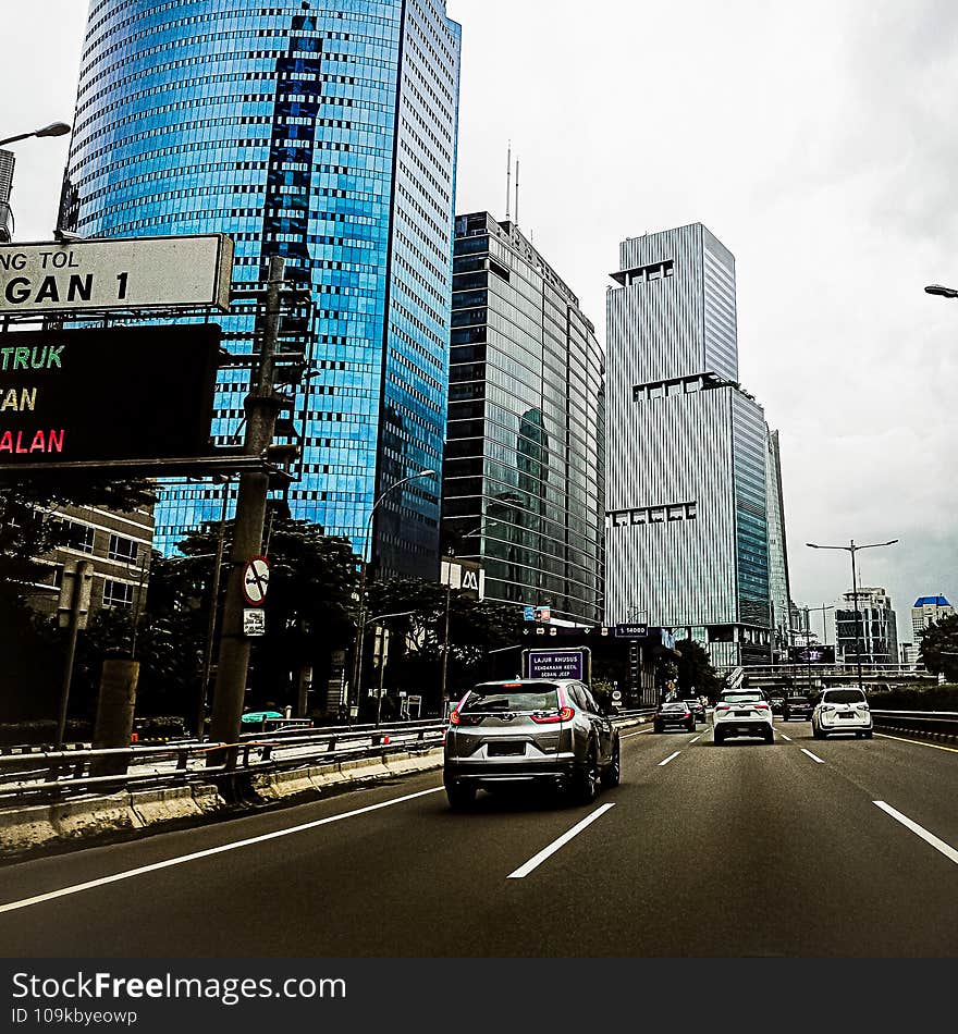 Modern City In Jakarta Indonesia