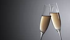 New Years Eve Celebration Background With Champagne Stock Photos