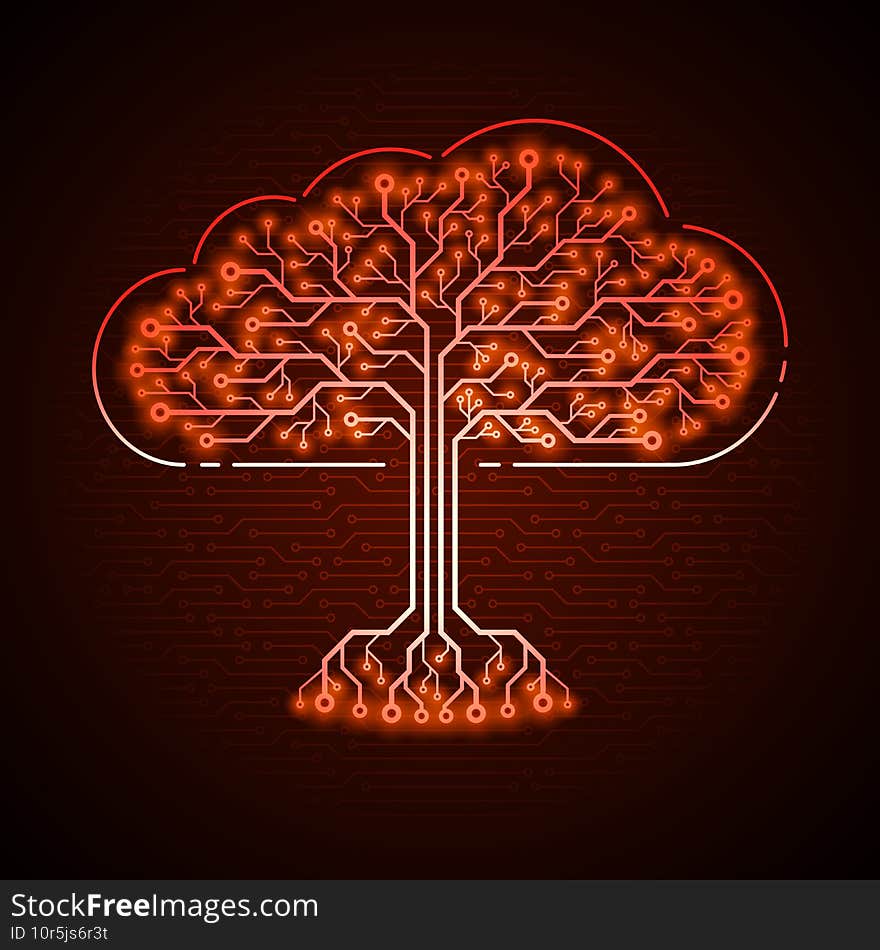 Cloud in form of printed circuit board