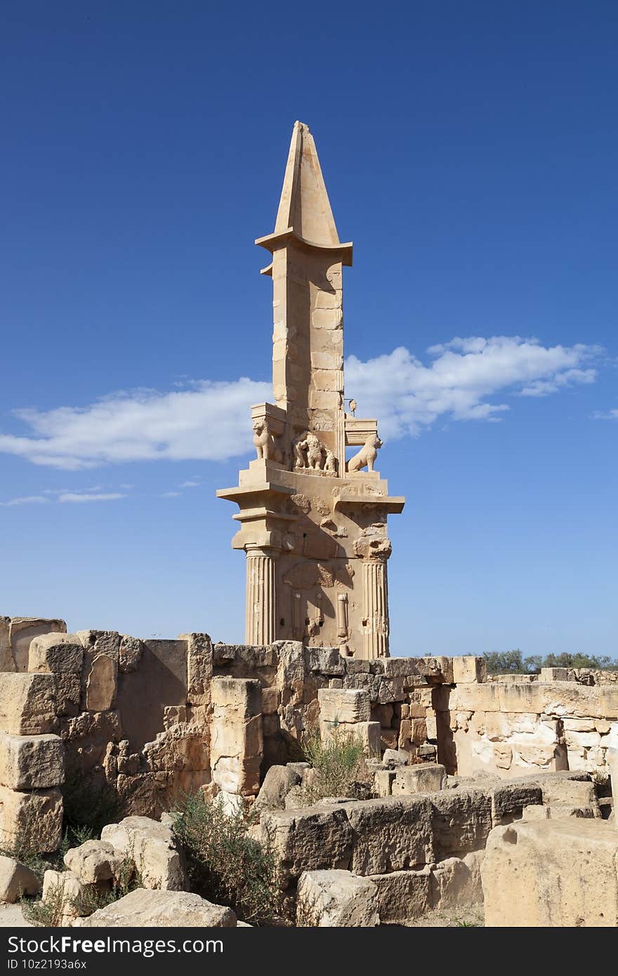 The Mausoleum of Bes, Sabratha, Libya