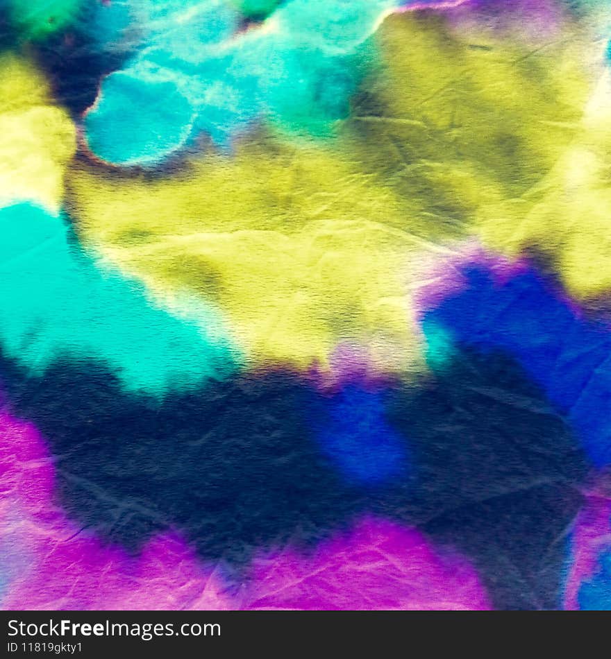 Golden Dirty Art Painting. Winter Dye Bohemian. Autumn Batik Brush. White Abstract Craft. Summer Watercolor Drawing. Black Acrylic Paint. Dirty Background.Tie Dye Texture.Brush Paint
