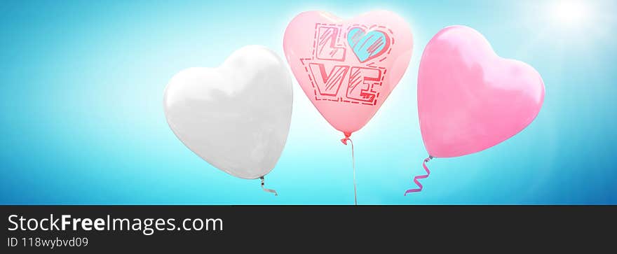 Valentines Day background. Love and Valentine`s Day concept. 3d Illustration. Valentines Day background. Love and Valentine`s Day concept. 3d Illustration