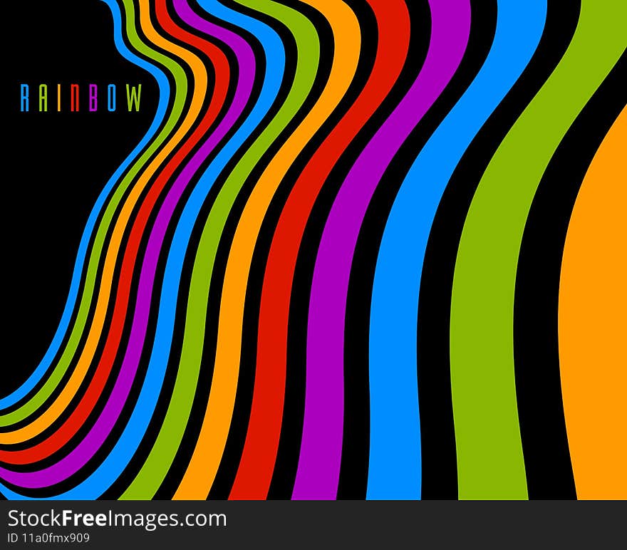 Minimal design of abstract lines in 3D perspective vector abstract background, minimalistic cool trendy retro template for covers