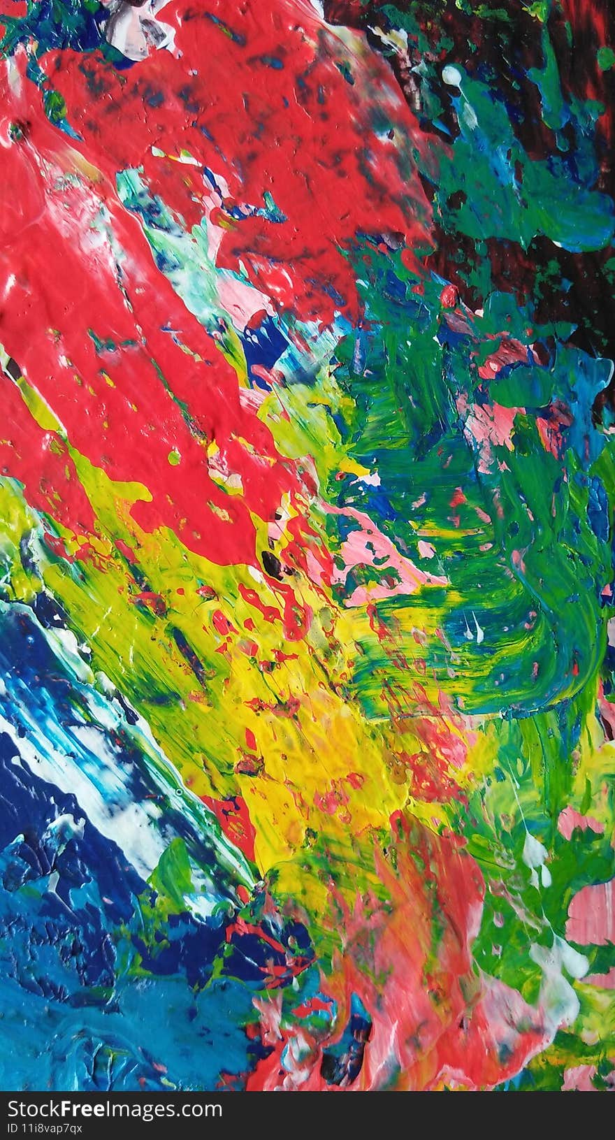 Beautiful color abstrac acrylic on canvas,homemade