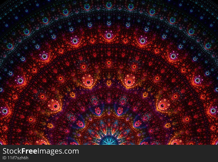 Abstract fractal art background pattern. Beautiful fractal illustration for creative graphic design