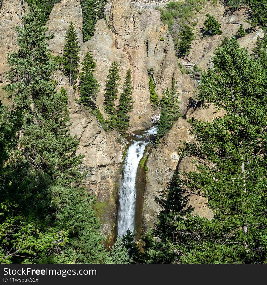 Tower Fall in Yellowstone National Park, Wyoming, USA