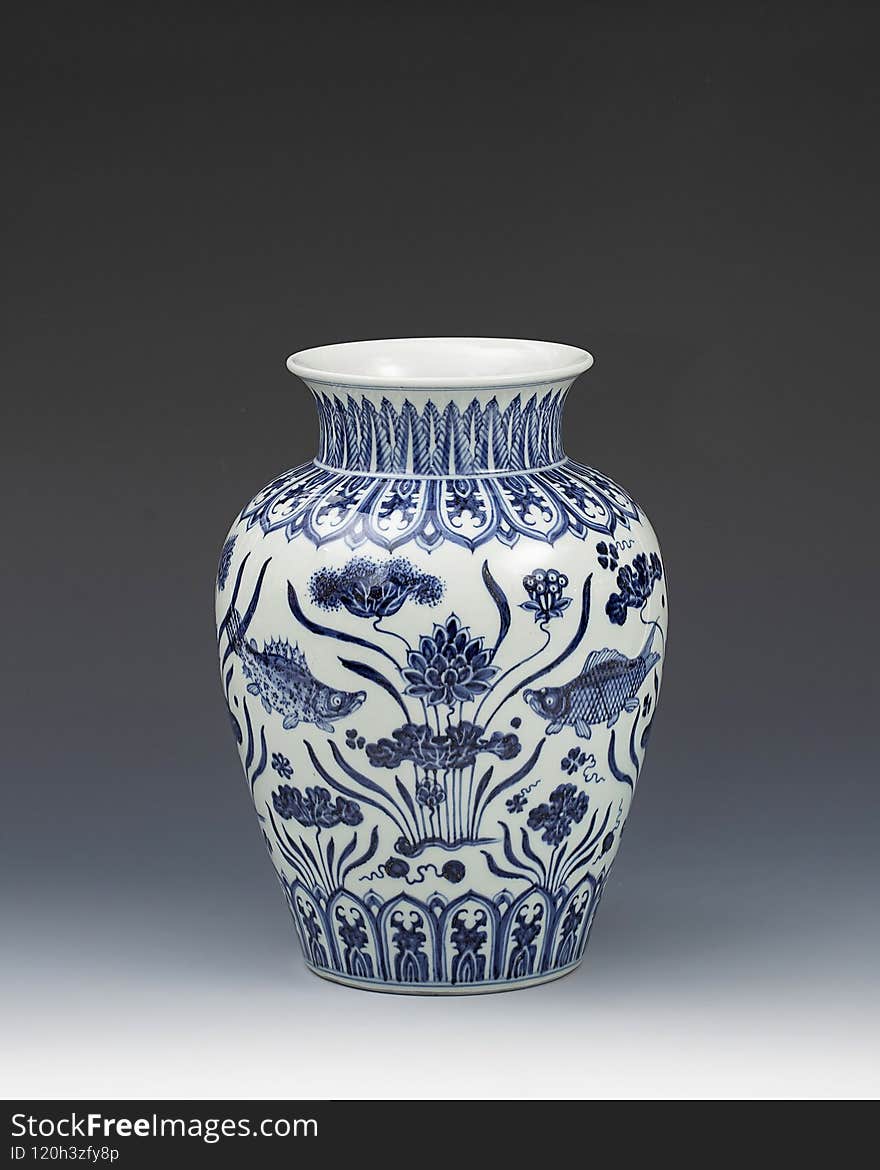 Chinese ancient blue and white ceramics