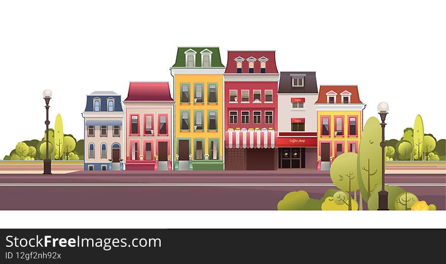 Cityscape, Traffic On The Street