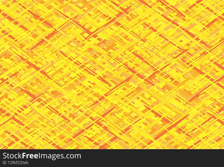 Yellow Orange Crossed Lines Background