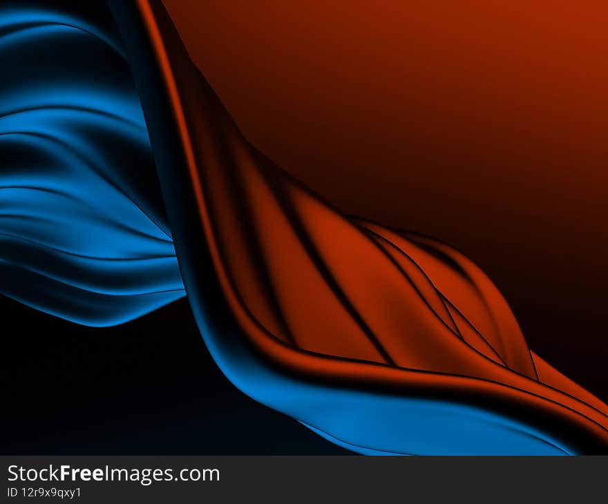 Colorful Liquid metallic wavy background