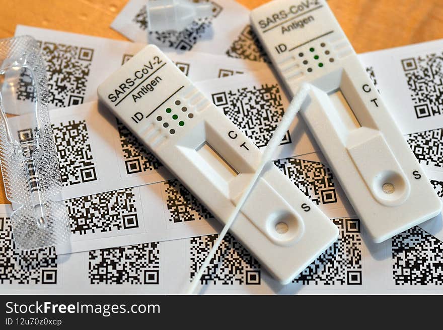 Antigen test kit for digital self-test in Austria, Europe