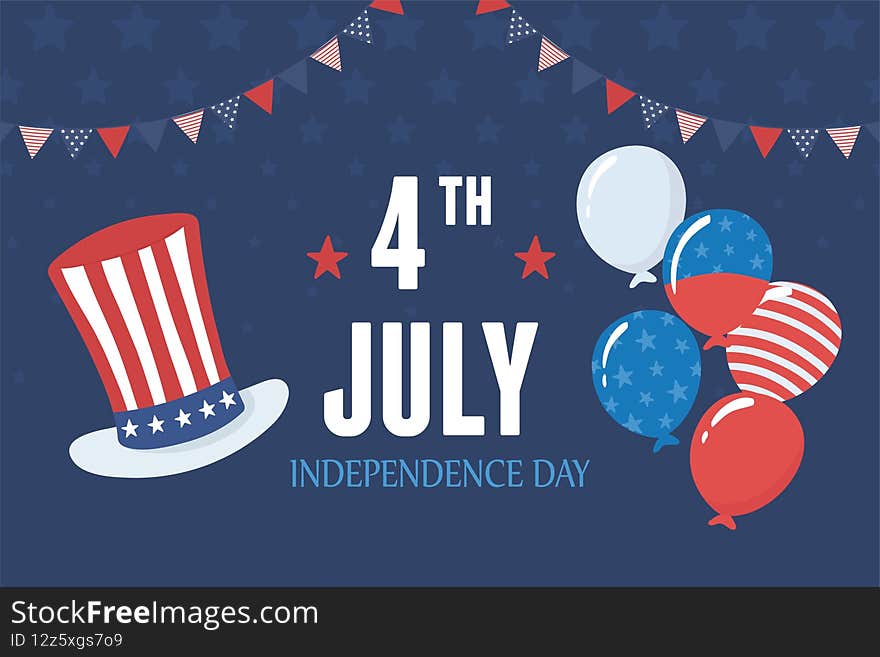 4th independence american balloons hat. 4th independence american balloons hat