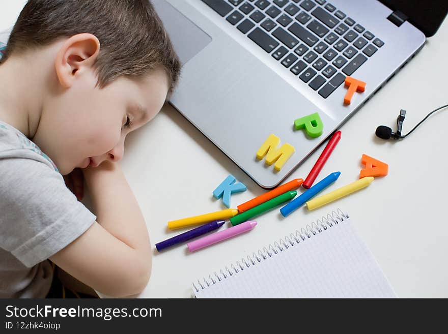 Distance Online Education Concept