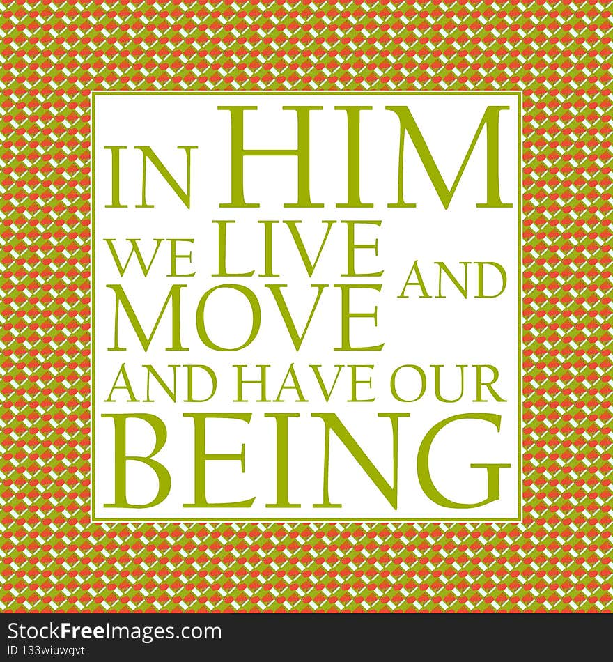 In God We Live Red Gold