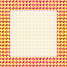 Square Yellow Pink Rhomb Frame Stock Photography