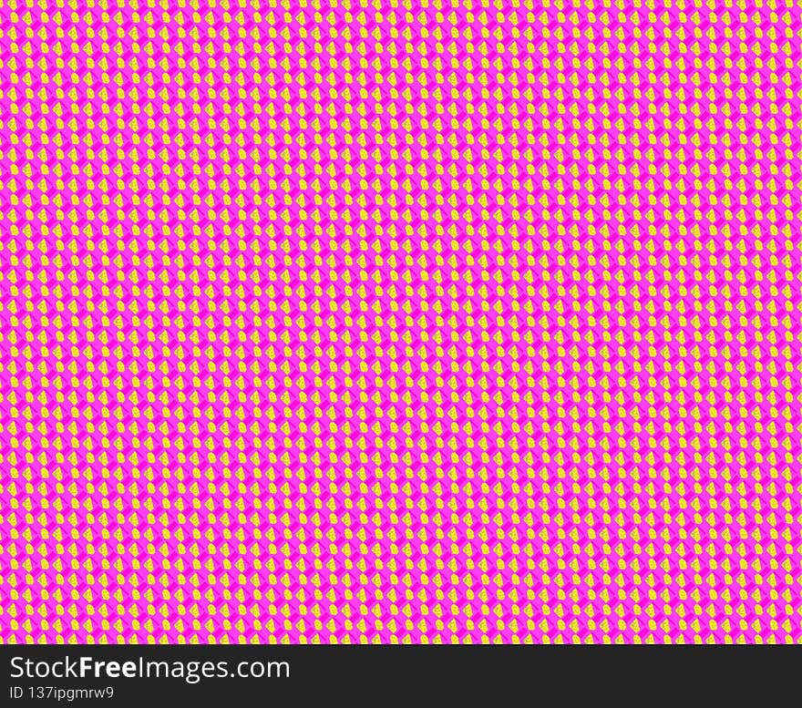 Rhomb template pink yellow