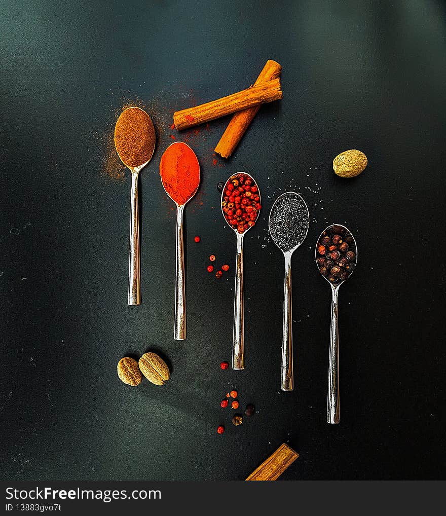 Different condiments for delicious cooking to make your food very good and tasteful and cook as a chef. Different condiments for delicious cooking to make your food very good and tasteful and cook as a chef