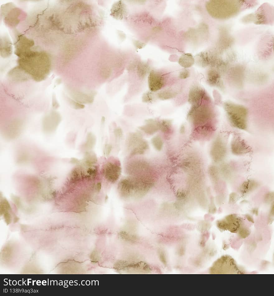 Seamless pastel swirl splat tie dye watercolor pattern swatch. High quality illustration. Messy tribal graphic illustration featuring dye stains splashed randomly in a trendy soft textile manner.