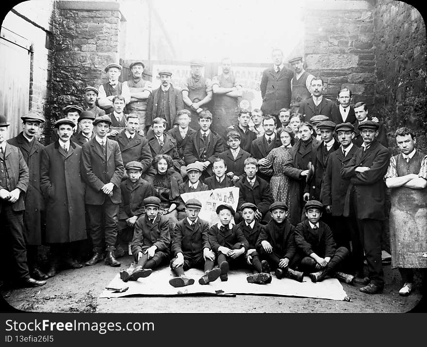 This group of workers are proud of their trade and appear happy to pose for Mr. Mason!

Lucania bicycles were manufactured by John O’Neill at the Lucania works in South King Street, Dublin. An advertisement for the Lucania in a 1911 edition of Sinn Féin carried the information also that the company had won a contract to supply the Post Office with 400 delivery bicycles.

Please note the advertisement posted below the logo in Irish was created by the Irish Industrial Development Association &#x28;IIDA&#x29;, which I presume was a forerunner of today&#x27;s IDA.

Mr O&#x27;Neill&#x27;s Lucania bicycles seem to have been more durable than the others on sale in Dublin but still only captured a small percentage of the market. 

O&#x27;Neill was an interesting man, industrialist and politician, see here
 
Collection:   The Mason Photographic Collection 
 
Date:  1907 - 1910 
 
NLI Ref:  M56/47
 
You can also view this image, and many thousands of others, on the NLI’s catalogue at catalogue.nli.ie. This group of workers are proud of their trade and appear happy to pose for Mr. Mason!

Lucania bicycles were manufactured by John O’Neill at the Lucania works in South King Street, Dublin. An advertisement for the Lucania in a 1911 edition of Sinn Féin carried the information also that the company had won a contract to supply the Post Office with 400 delivery bicycles.

Please note the advertisement posted below the logo in Irish was created by the Irish Industrial Development Association &#x28;IIDA&#x29;, which I presume was a forerunner of today&#x27;s IDA.

Mr O&#x27;Neill&#x27;s Lucania bicycles seem to have been more durable than the others on sale in Dublin but still only captured a small percentage of the market. 

O&#x27;Neill was an interesting man, industrialist and politician, see here
 
Collection:   The Mason Photographic Collection 
 
Date:  1907 - 1910 
 
NLI Ref:  M56/47
 
You can also view this image, and many thousands of others, on the NLI’s catalogue at catalogue.nli.ie