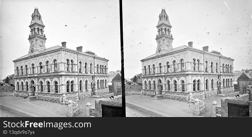 This very fine Stereo Pairs image of a familiar building shows it in great detail and clarity in a way that we will probably never see it again?  I love the windows in particular and the imposing majesty of the building.  The first time I ever saw it back in the 1950&#x27;s I thought it was a palace!

With thanks in particular today to sharon.corbet, beachcomberaustralia, Niall McAuley, and Nl042 we have additional detail on this building - which is Sligo Townhall. As it was opened in c.1872, and as we cannot see the nearby gatehouse which was built c.1876, the date range for this image &#x28;in a manner not always possible for STP images&#x29; has been refined to just a few years in the mid-1870s....


Photographers:  Frederick Holland Mares, James Simonton

Contributor:  John Fortune Lawrence

Collection:  Stereo Pairs Photograph Collection

Date: Catalogue range c.1860-1883. But likely c.1872-1876

NLI Ref:  STP_2411

You can also view this image, and many thousands of others, on the NLI’s catalogue at catalogue.nli.ie. This very fine Stereo Pairs image of a familiar building shows it in great detail and clarity in a way that we will probably never see it again?  I love the windows in particular and the imposing majesty of the building.  The first time I ever saw it back in the 1950&#x27;s I thought it was a palace!

With thanks in particular today to sharon.corbet, beachcomberaustralia, Niall McAuley, and Nl042 we have additional detail on this building - which is Sligo Townhall. As it was opened in c.1872, and as we cannot see the nearby gatehouse which was built c.1876, the date range for this image &#x28;in a manner not always possible for STP images&#x29; has been refined to just a few years in the mid-1870s....


Photographers:  Frederick Holland Mares, James Simonton

Contributor:  John Fortune Lawrence

Collection:  Stereo Pairs Photograph Collection

Date: Catalogue range c.1860-1883. But likely c.1872-1876

NLI Ref:  STP_2411

You can also view this image, and many thousands of others, on the NLI’s catalogue at catalogue.nli.ie