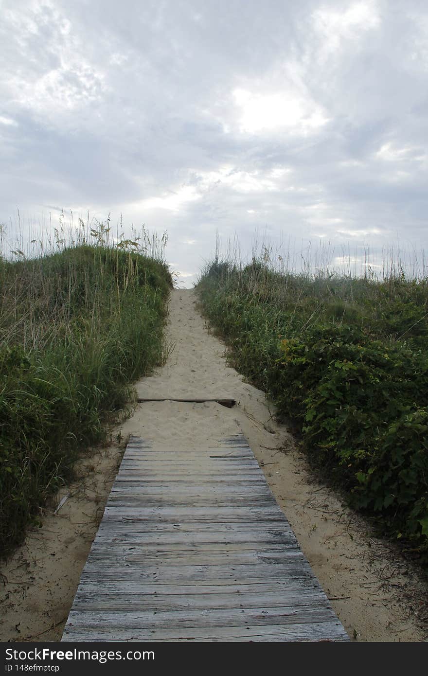 Walk to beach, ocean, path Outer Banks Duck, North Carolina