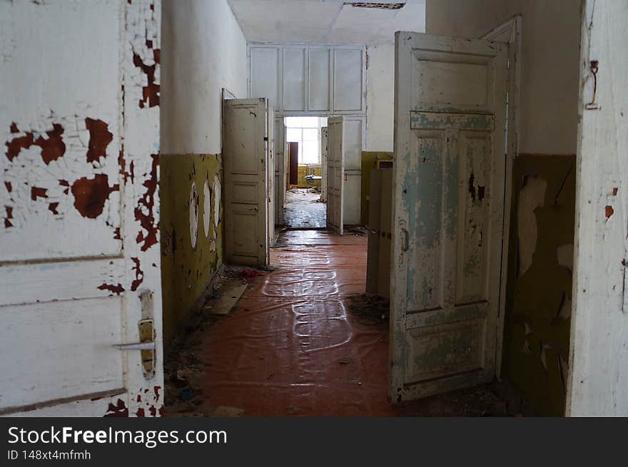 Abandoned kindergarten in the village of Kopachi, Kiev region, Ukraine.