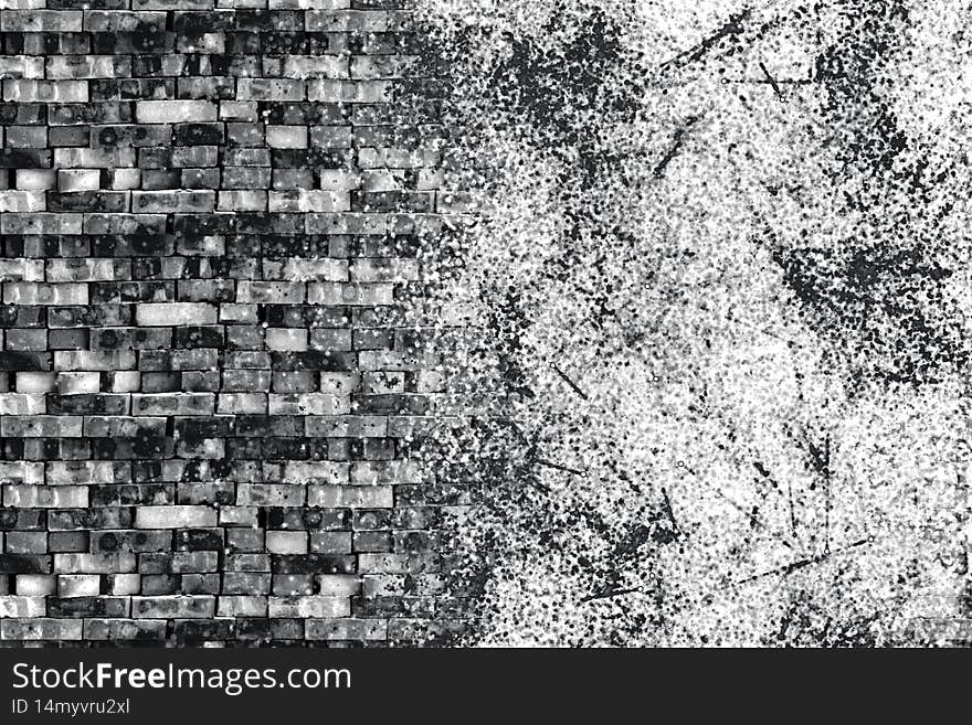 Grunge white and black wall background.Abstract black and white gritty grunge background.black and white rough vintage distress background