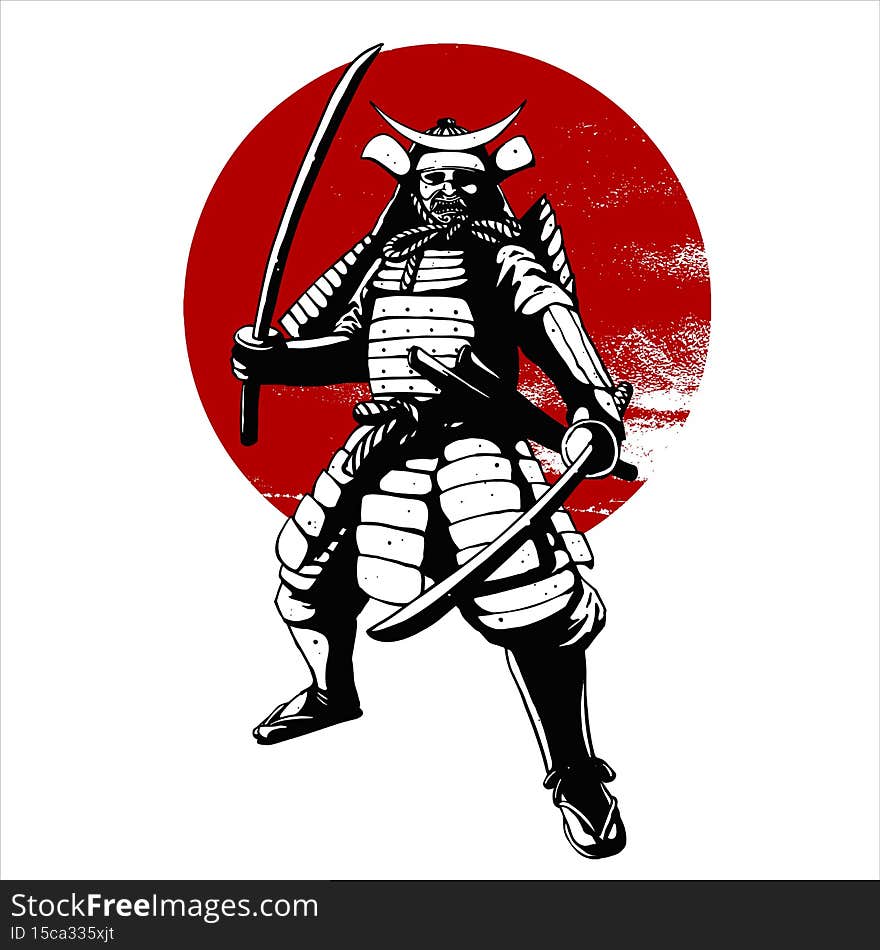 Samurai military artwork