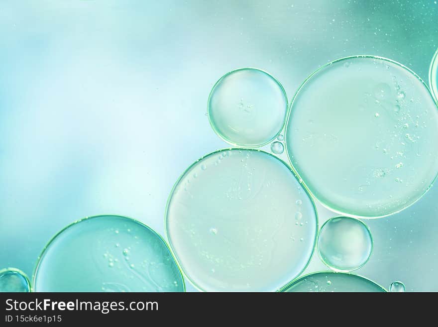 various abstract turquoise bubbles texture. High quality photo