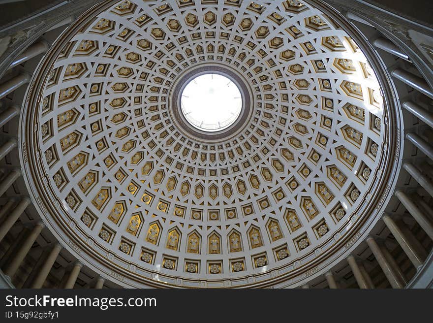 Liberation Hall (Befreiungshalle Kelheim) neoclassical monument on the Michelsberg hill above the town of Kelheim in Bavaria on the river Danube. Liberation Hall (Befreiungshalle Kelheim) neoclassical monument on the Michelsberg hill above the town of Kelheim in Bavaria on the river Danube