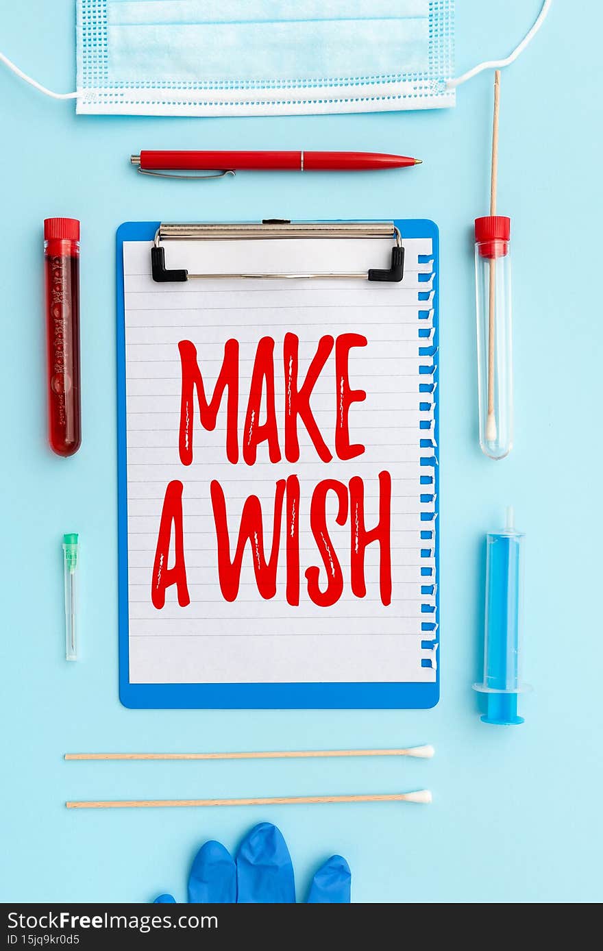 Text sign showing Make A Wish. Word Written on to desire a situation that is different from the one that exist Writing