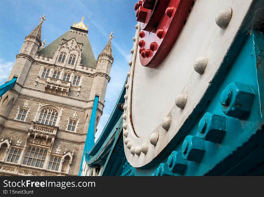 The Tower Bridge in London. The Tower Bridge in London