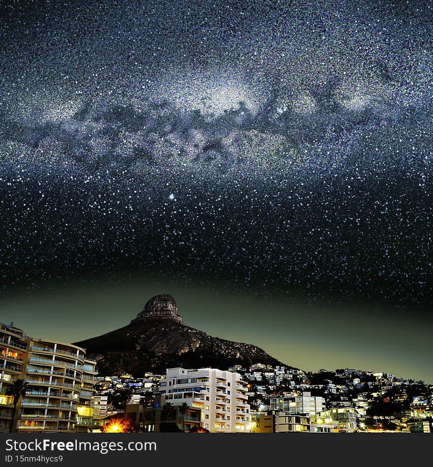 Milky way in Cape Town, South Africa