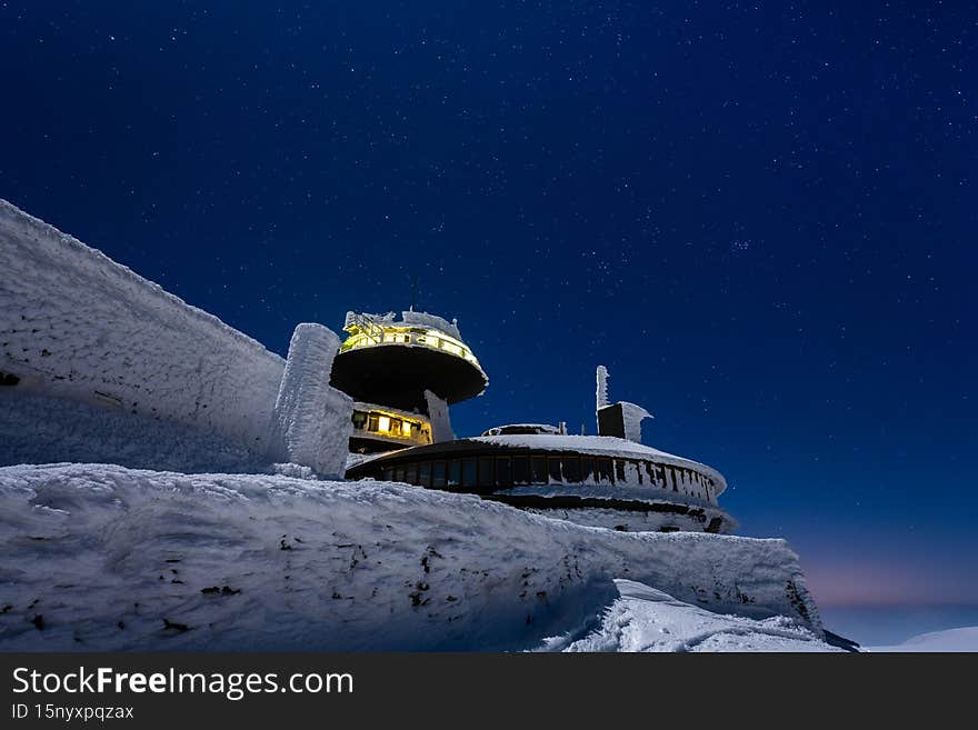Amazing winter landscape in Krkonose in Poland. Amazing winter landscape in Krkonose in Poland