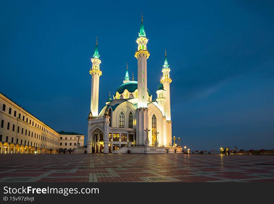 The Kul Sharif Mosque - one of the largest mosques in Russia, Kazan, Republic of Tatarstan