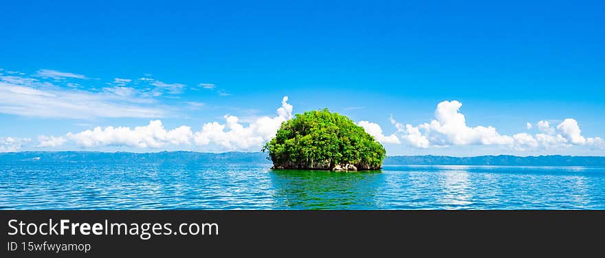 Uninhabited bird nesting islands in the preserve of the Dominican Republic. Uninhabited bird nesting islands in the preserve of the Dominican Republic