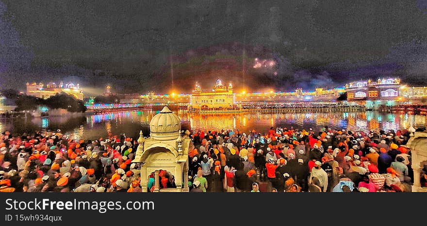 Visit to a religious place in indian state