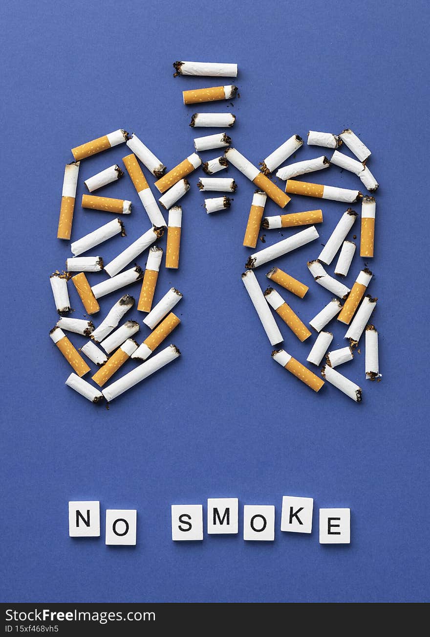 arrangement no tobacco day elements. High quality photo