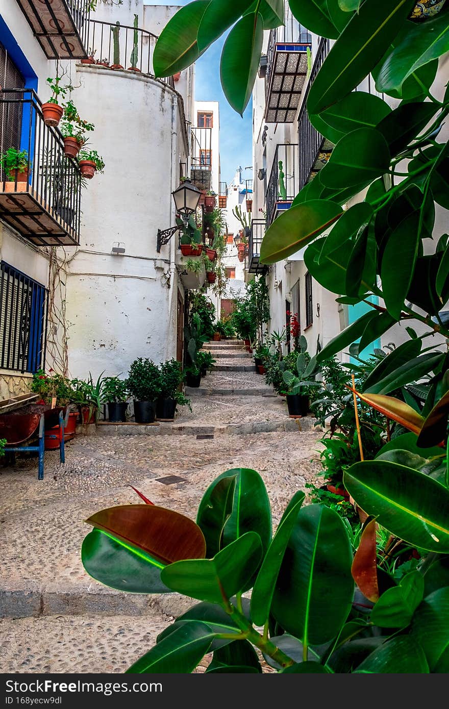 Peniscola, in the Spanish Mediterranean, vacation destination, sun, beach and nature. Peniscola, in the Spanish Mediterranean, vacation destination, sun, beach and nature