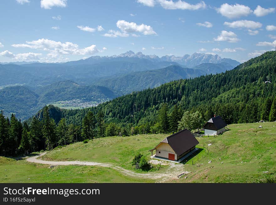 Beautiful scenery of Triglav National Park with Triglav mountain, Slovenia. Beautiful scenery of Triglav National Park with Triglav mountain, Slovenia