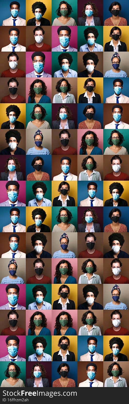 Beautiful people wearing a mouth mask. High quality photo