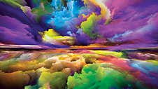 Way Of Heaven And Earth Stock Photo