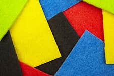 Colored Samples Of Felt Material. Industrial Textile Industry. Background Texture Stock Photography