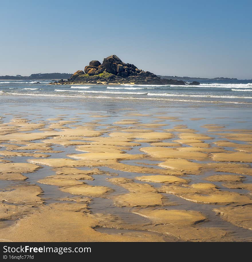 Beautiful Corrubedo Beach in Galicia, Spain