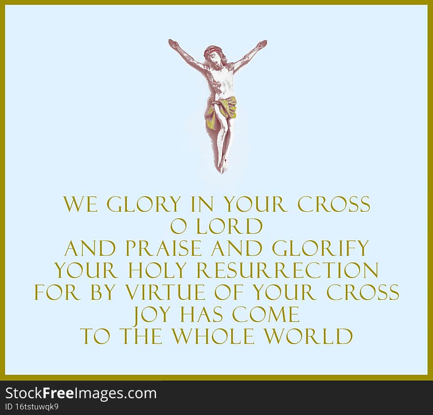 We glory in your cross O Lord