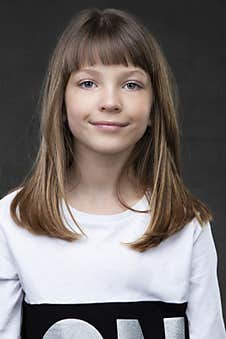 A Beautiful Ten Year Old Girl Stock Photo