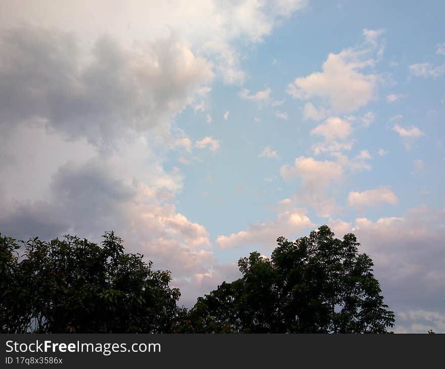 Clouds Are Very Happy In The Sky