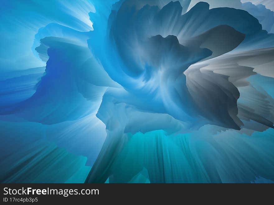 Magical world. Colorful abstract fantasy background, surreal dreamy landscape. 3d illustration.