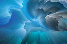 Magical World. Colorful Abstract Fantasy Background, Surreal Dreamy Landscape. 3d Illustration Stock Image